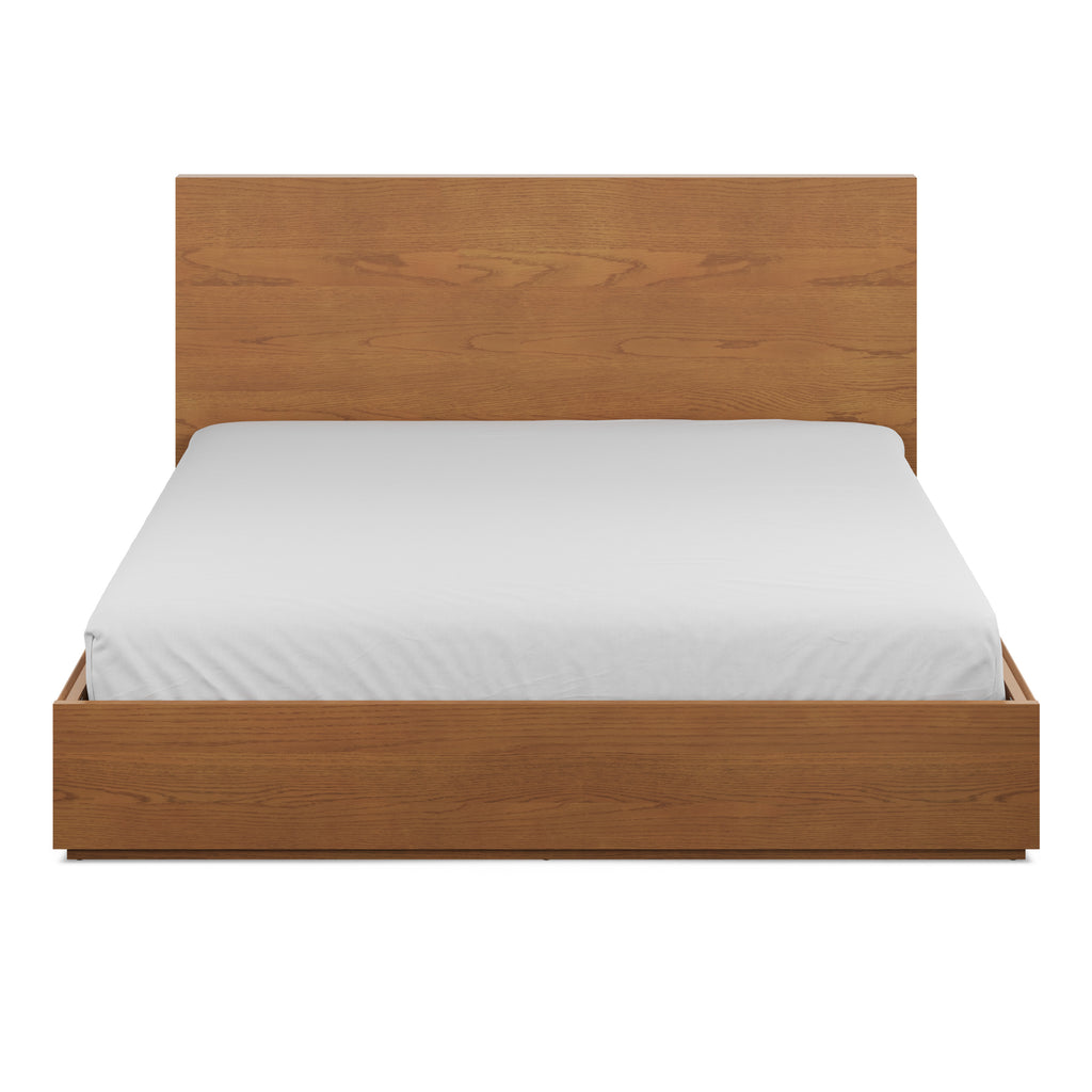 Leith King Storage Bed – Smoked Oak