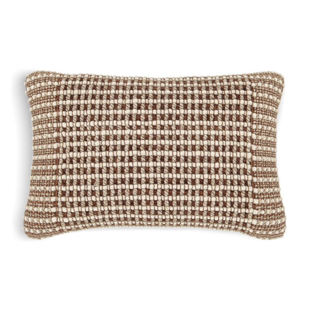 Wren Small Pillow – Brown Weave