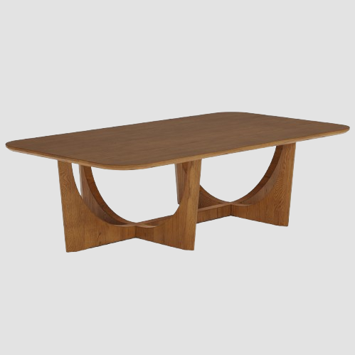 Jovi 55" Rectangular Coffee Table – Smoked Oak