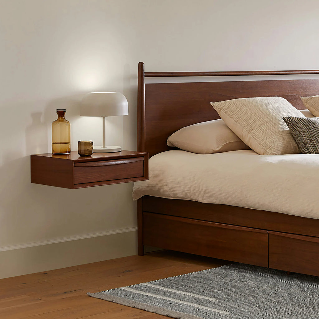 Lena Walnut Floating Nightstand
