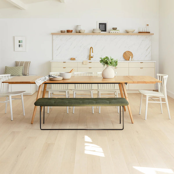 Eno Extendable Oak Dining Table for 12