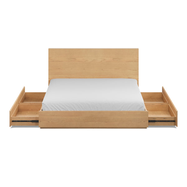 Leith White Oak King Storage Bed