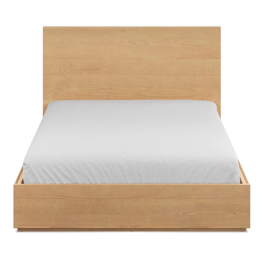 Leith White Oak Queen Storage Bed