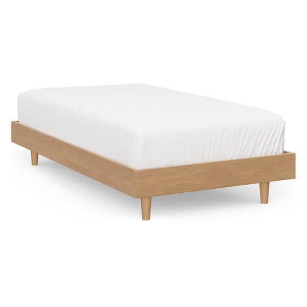 Bavie Twin Bed Frame - White Oak