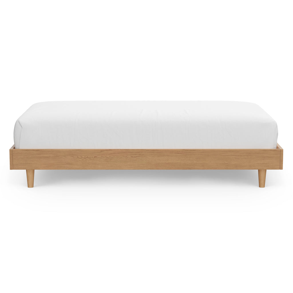 Bavie Twin Bed Frame - White Oak