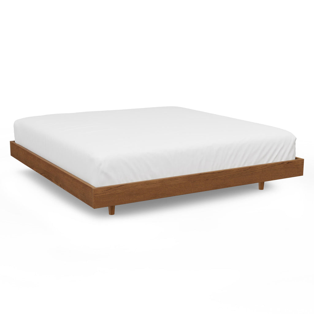 Bavie King Bed Frame - Smoked Oak