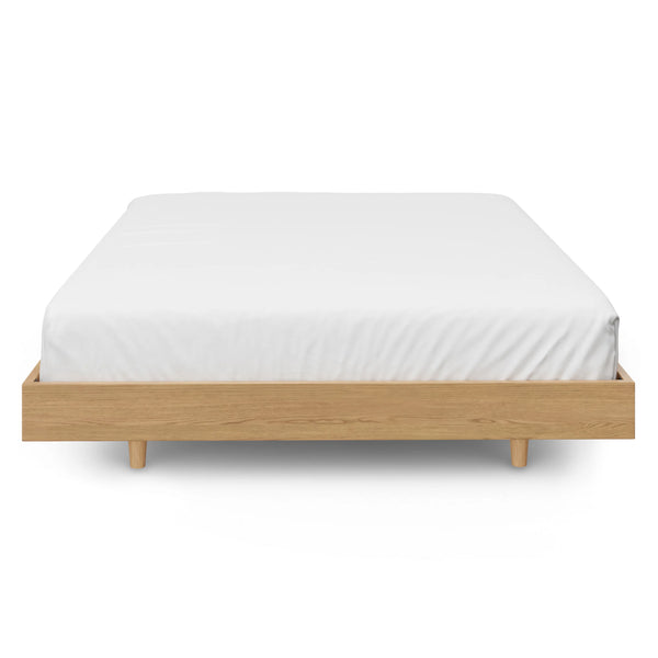 White Oak Platform Queen Bed Frame