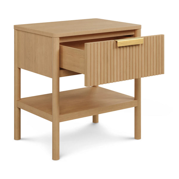 Olivia 1-Drawer Nightstand - White Oak