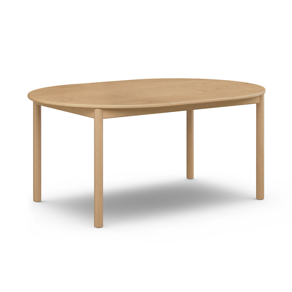 Freya Extendable Round Table – 48" to 67.75", White Oak