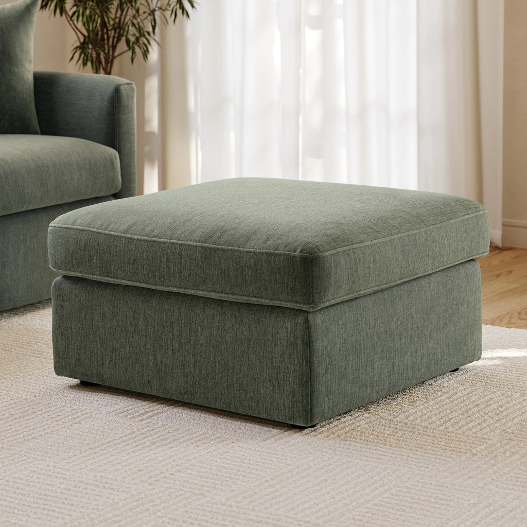 Lena 33" Ottoman - Eleos Green