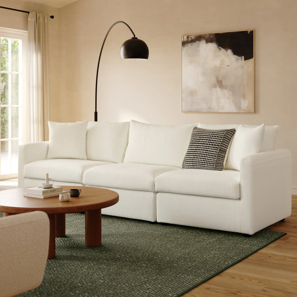 Lena 104" Modular Sofa - Savoy Ivory