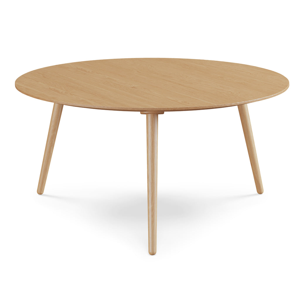 Amara 35.5" Round Coffee Table – White Oak