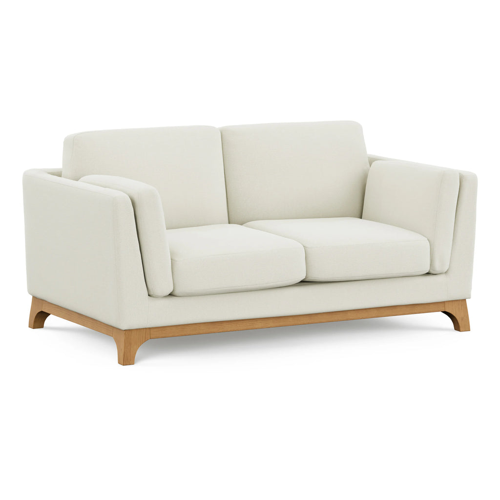 Celi 61" Buckler Ivory & Oak Loveseat