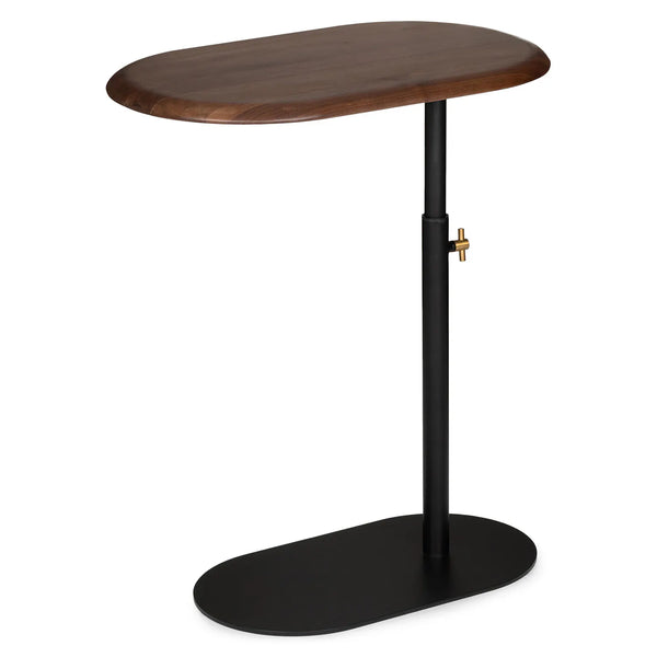 Porta Walnut Adjustable C Side Table