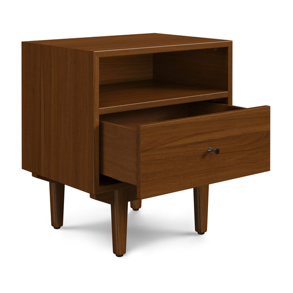 Colter 1-Drawer Nightstand – Walnut