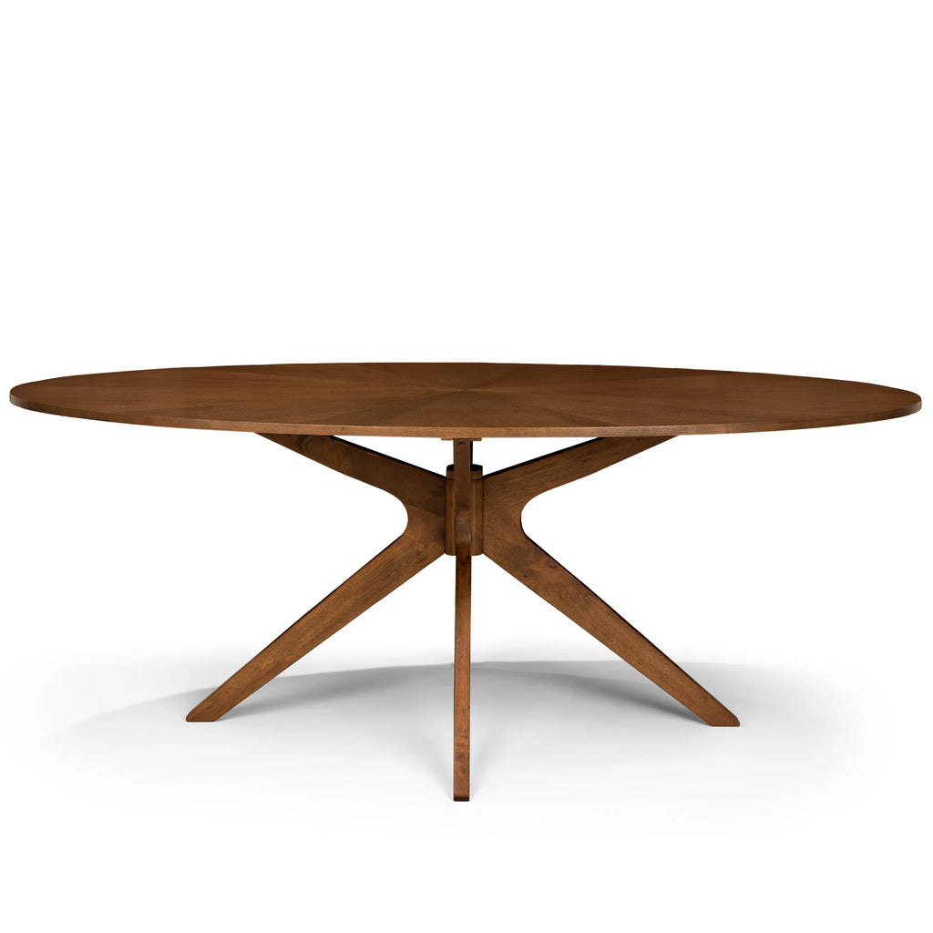 Oval Dining Table 4-6 - Walnut