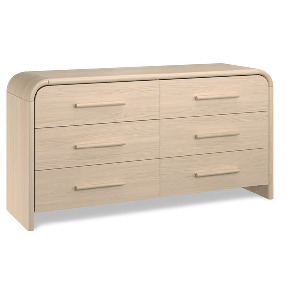 Fayra 6-Drawer Double Dresser – Natural Ash