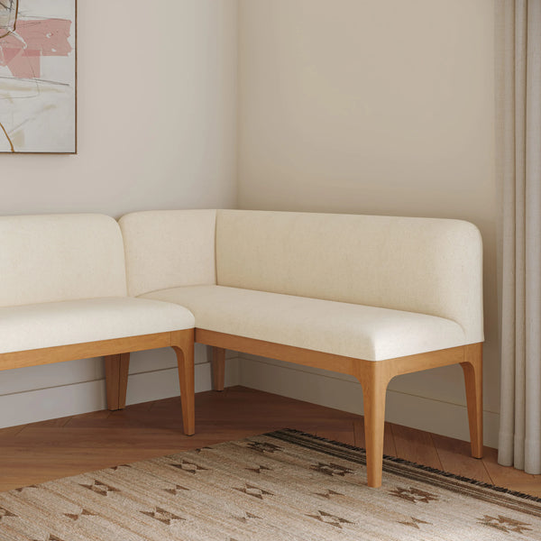 Sand Ivory 56.75 Left Corner Banquette