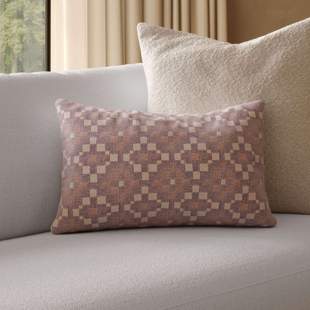 Ellyn Small Pillow – Maroon Multi