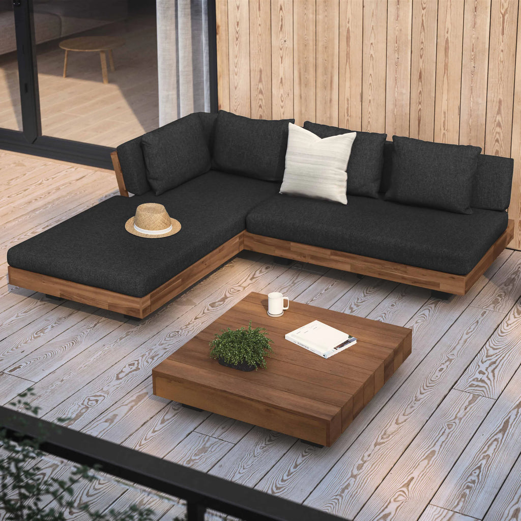 Slate Gray 82.5" Outdoor Low Sectional