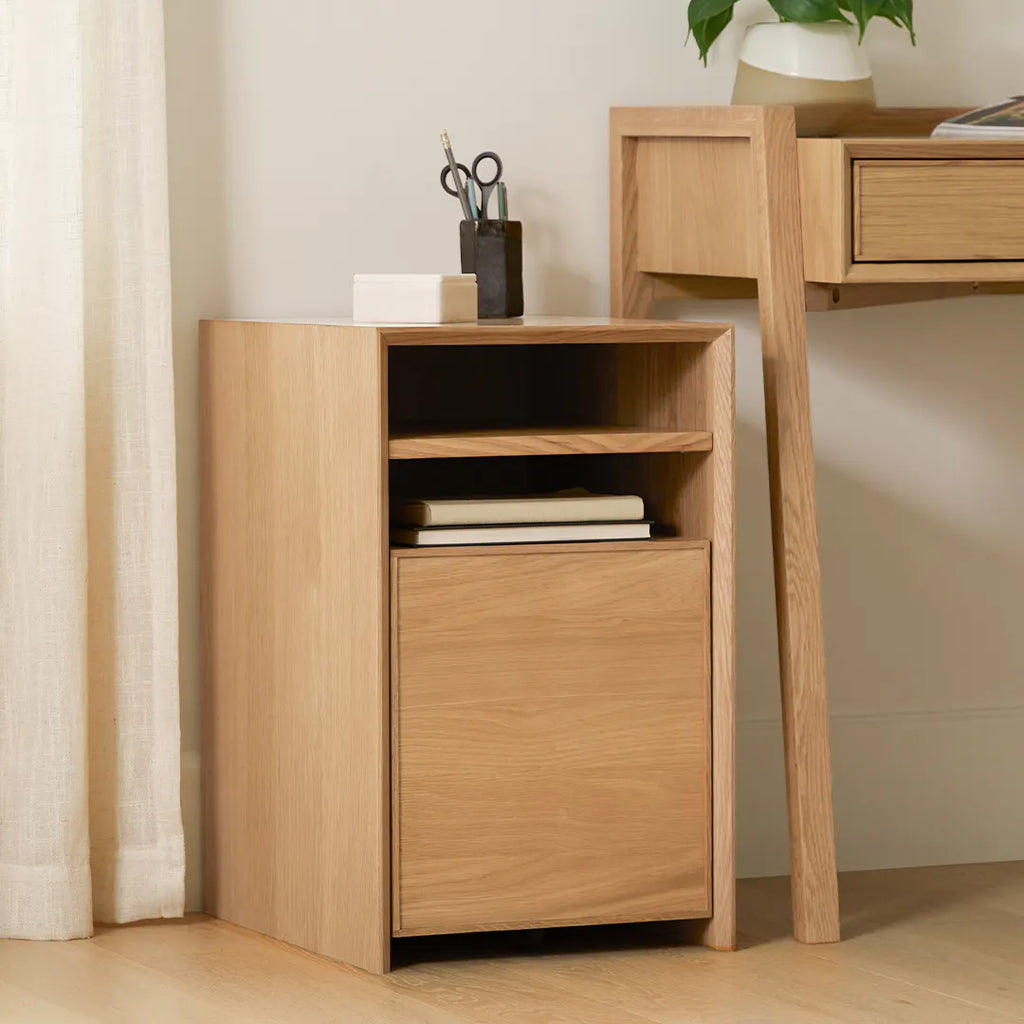 Fato 14.5" File Cabinet - Natural Oak