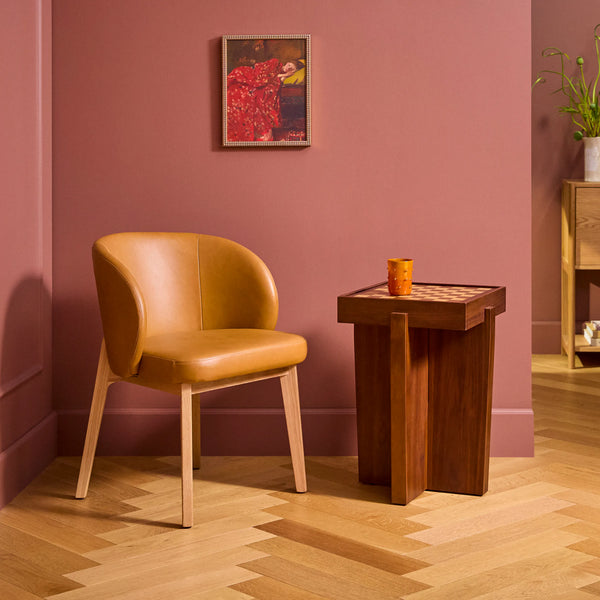 Checkerboard Side Table - Walnut