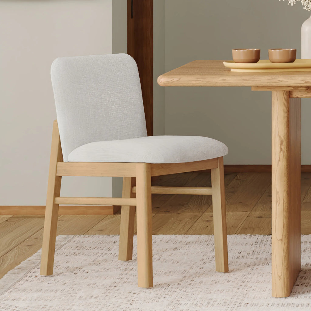 Meka Dining Chair - White Oak and Santolina Gray
