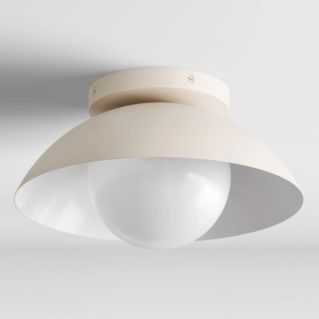 Gem Flushmount Small Ceiling Light - Rice