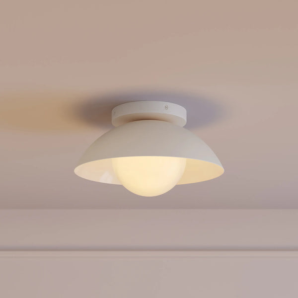 Gem Flushmount Small Ceiling Light - Rice