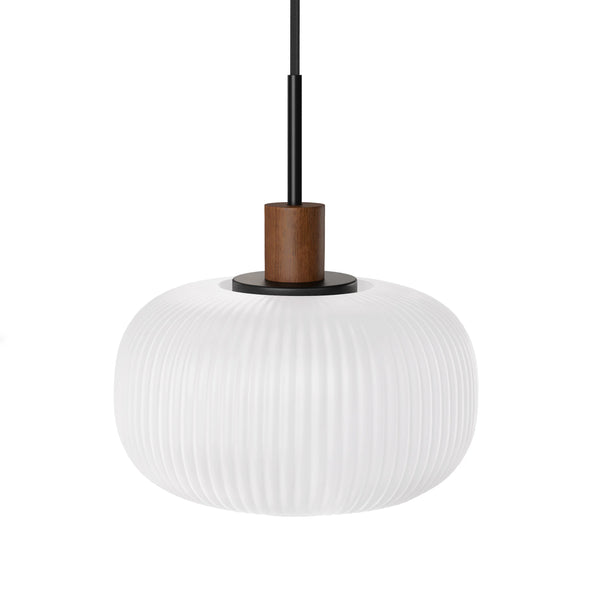Kap Glass Pendant Lamp - Walnut