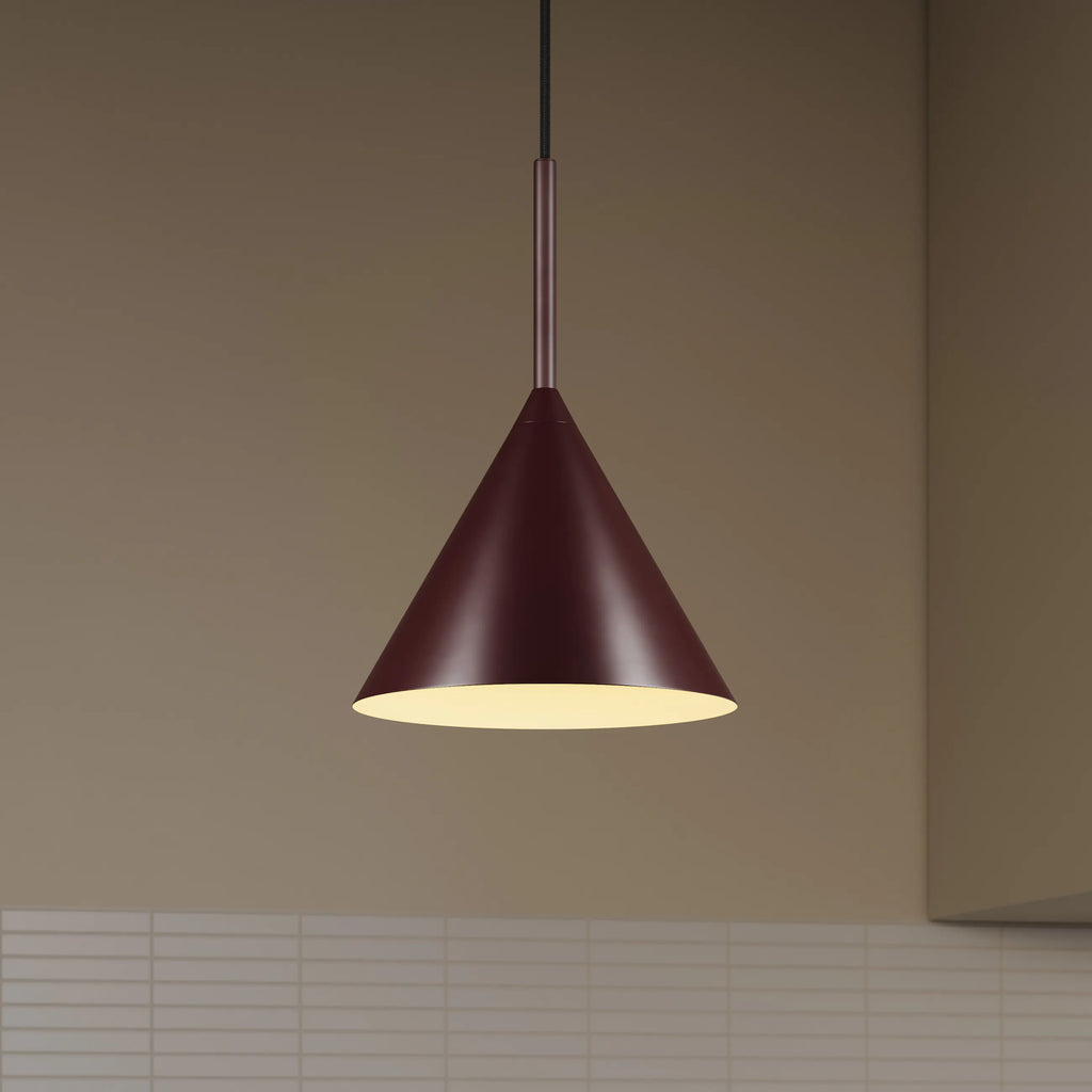 Alo Small Pendant Lamp - Oxblood