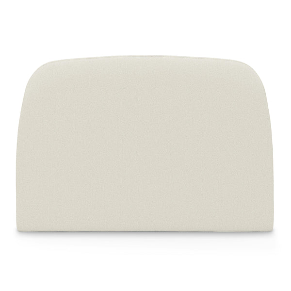 Arched Queen Headboard - Ivory Wool Bouclé
