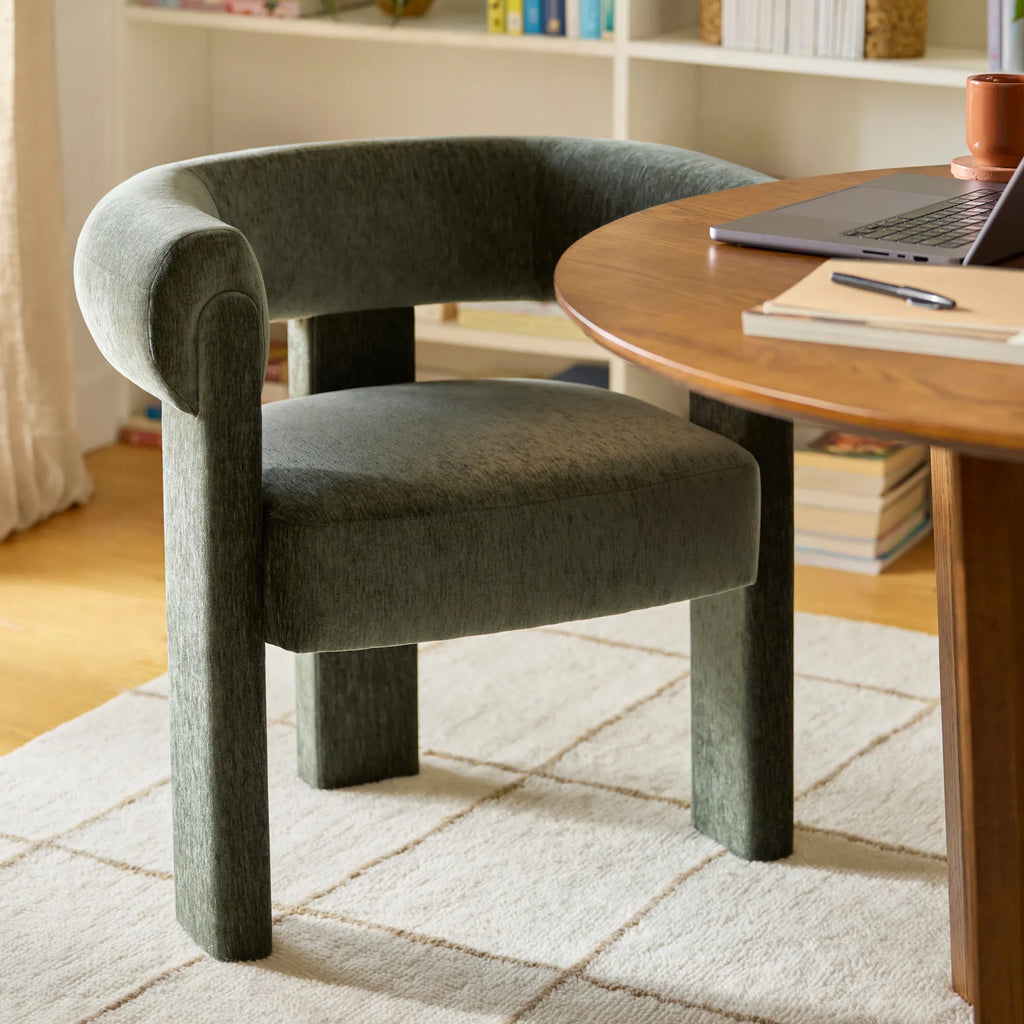 Ever Velvet Dining Chair – Melange Green (Set of 2)