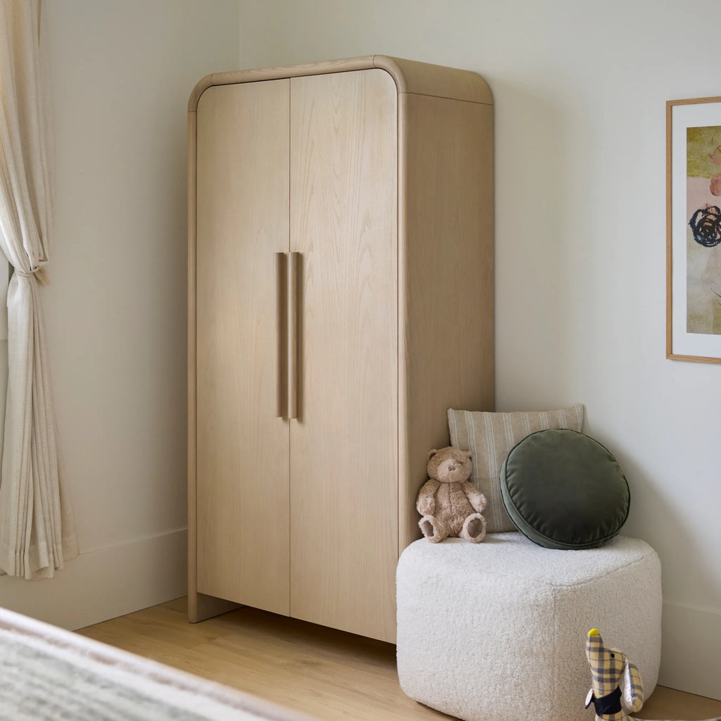 Fay 35.5" Enclosed Bookcase – Natural Ash