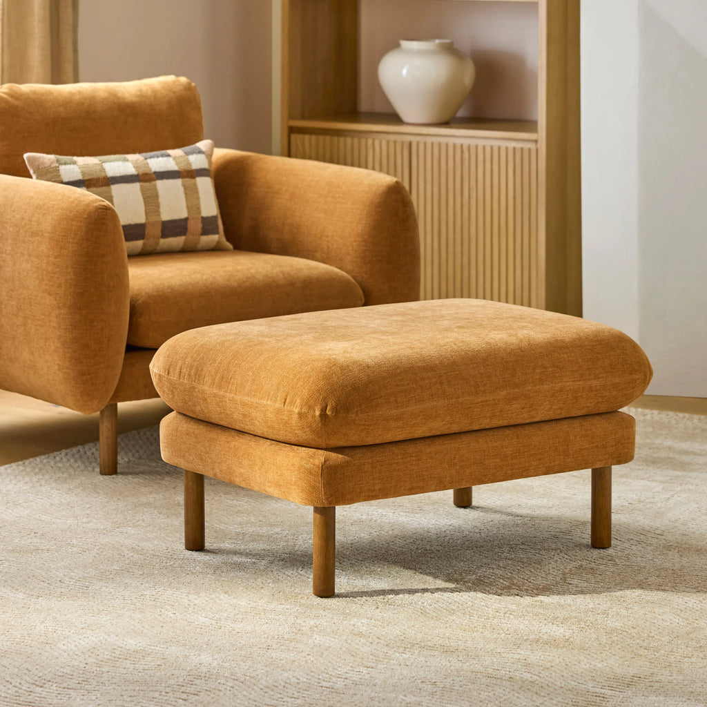 Sandy 35.5" Ottoman - Hestia Ginger