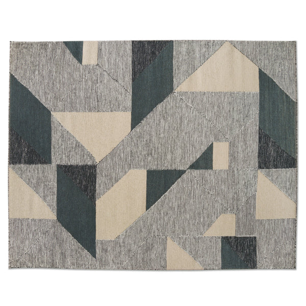 Nela 8 x 10 Rug - Geo Blue