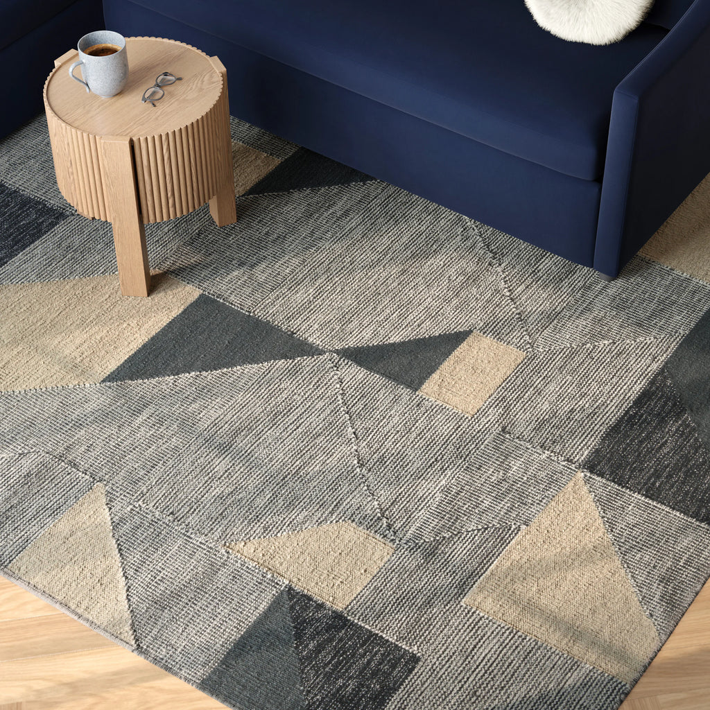 Nela 8 x 10 Rug - Geo Blue