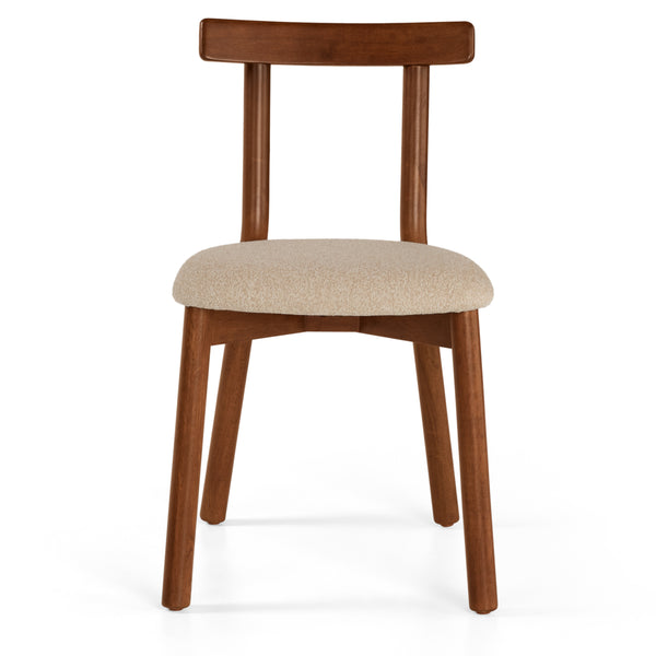 Ulla Dining Chair – Walnut & Ratine Buff