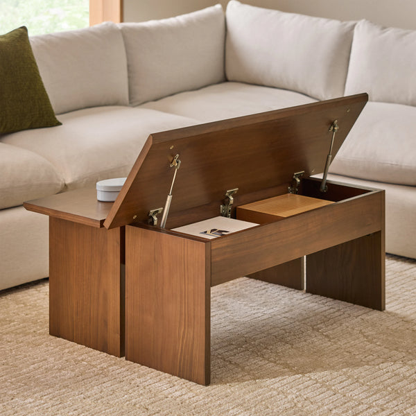 Kan Walnut Lift-Top Coffee Table