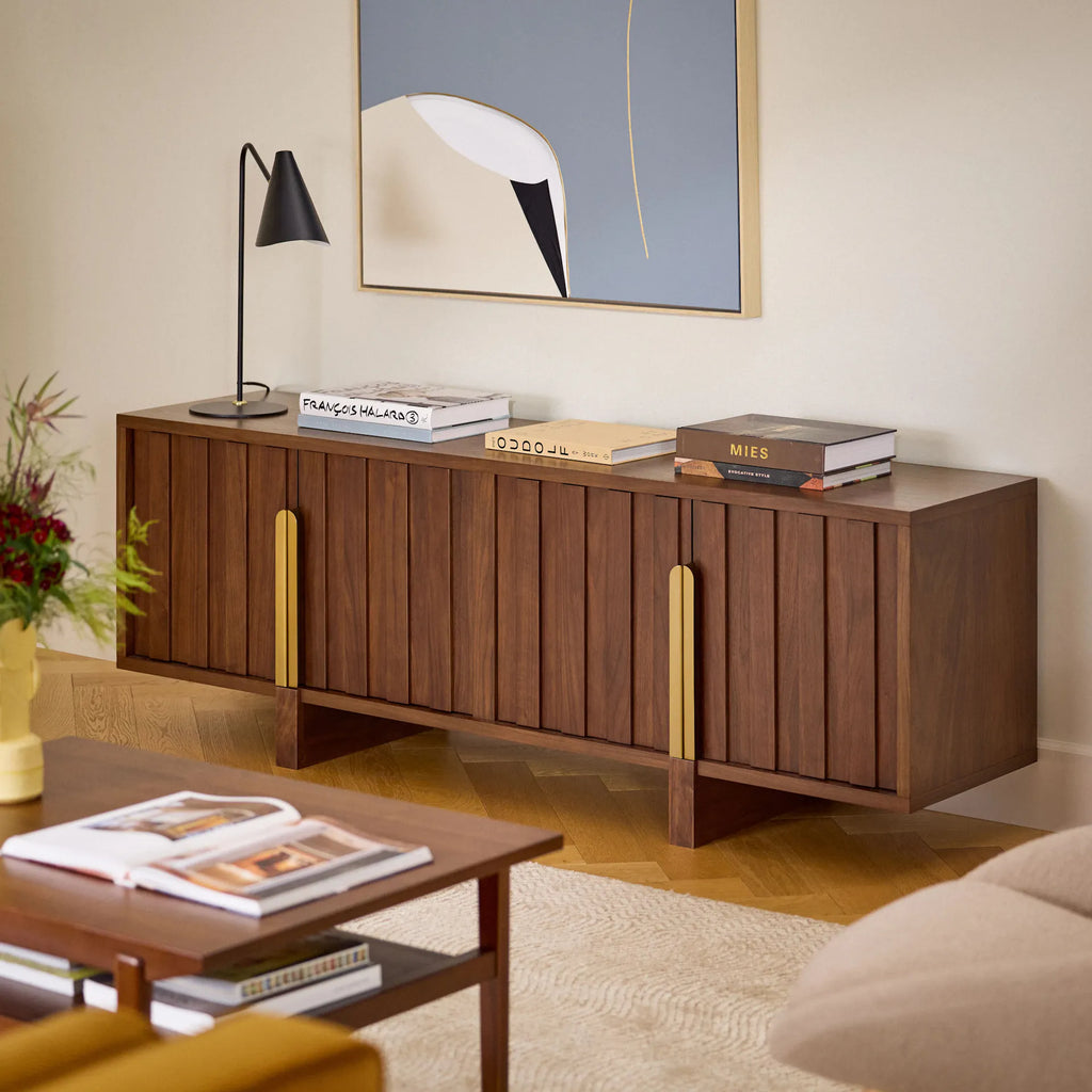 Phoenix 72" Media Unit - Walnut