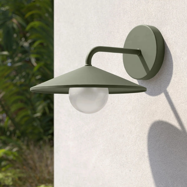 Tom Outdoor Sconce - Lichen Green