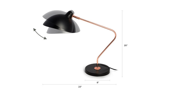 Leap Black Table Lamp