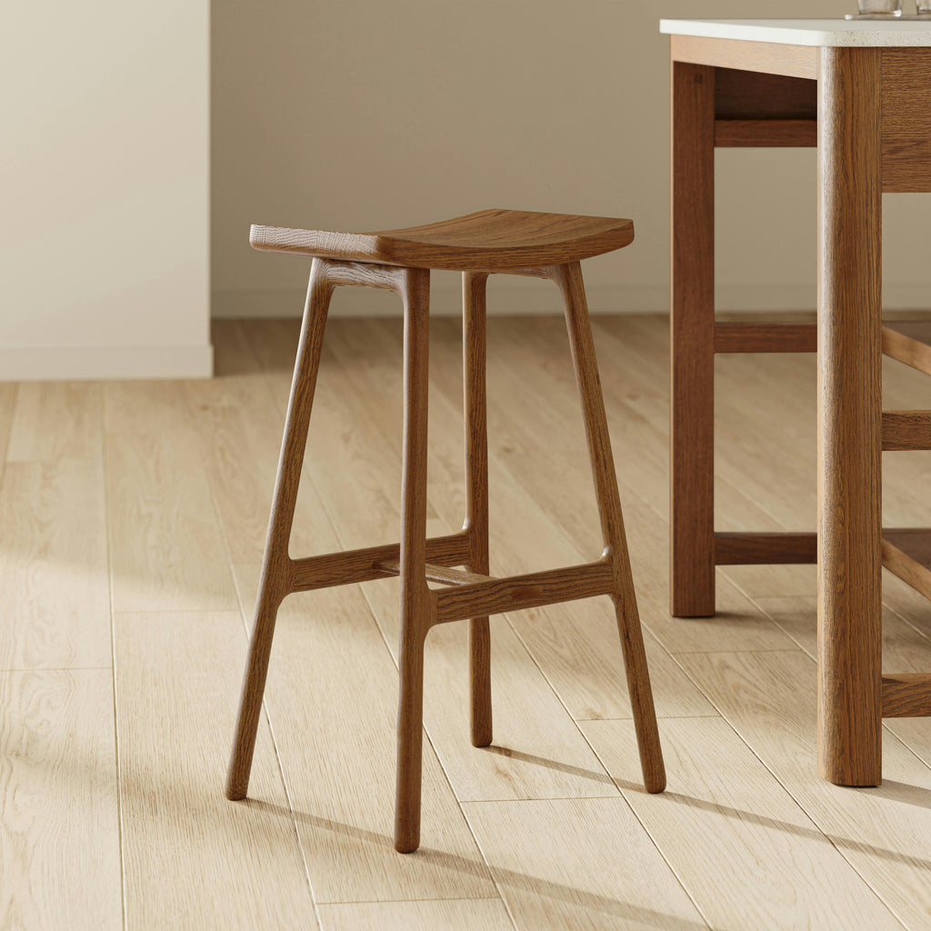 Issy Counter Stool - Smoked Oak