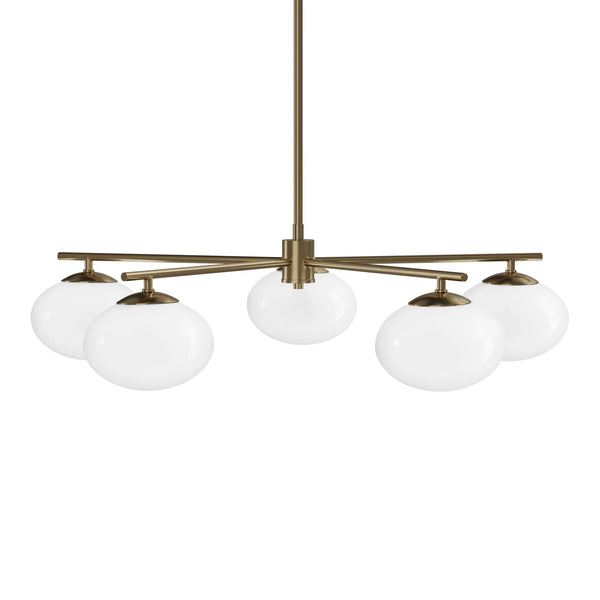Meka 5-Light Chandelier - Brass