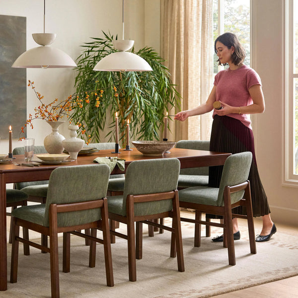 Meka Dining Chair Algonquin Green Walnut (Set of 2)