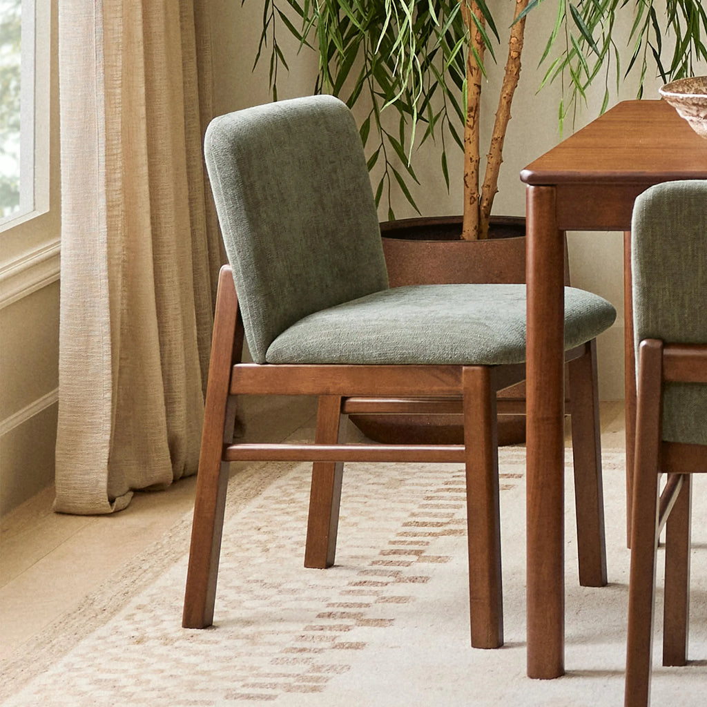 Meka Dining Chair Algonquin Green Walnut (Set of 2)