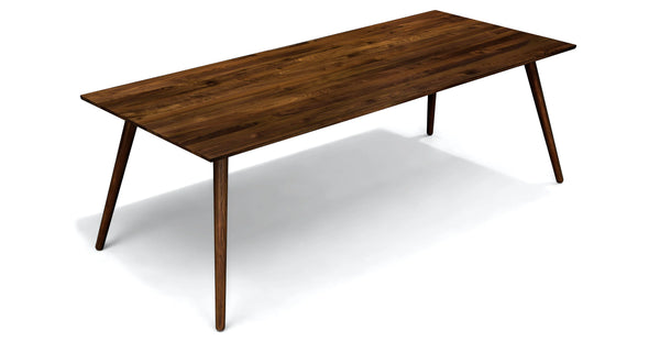 Mid-Century Walnut Dining Table for 8
