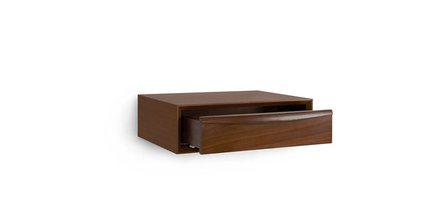 Walnut Floating Nightstand