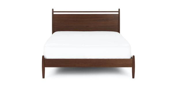 Walnut Panel Queen Bed