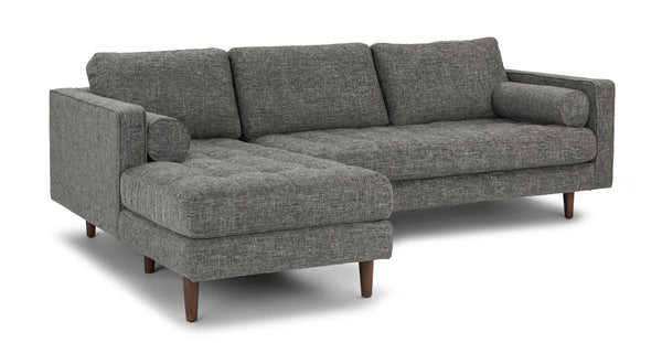 Briar Gray Left Sectional Sofa